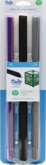 3Doodler Pro+ Filament Lilla/Svart/Grå 75 stk