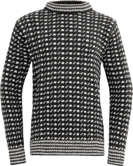 Devold Original Islander Crew Neck Anthracite/Offwhite S