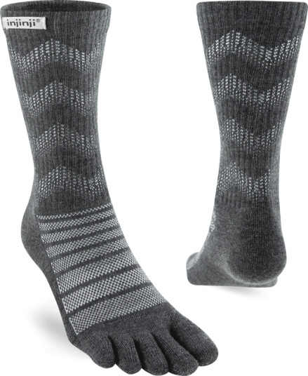 Injinji Men's Outdoor Midweight Crew Wool M , Slate
