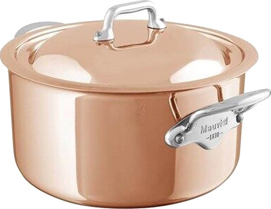 Mauviel Pot with lid M'6s 3.4 litres Copper/Steel