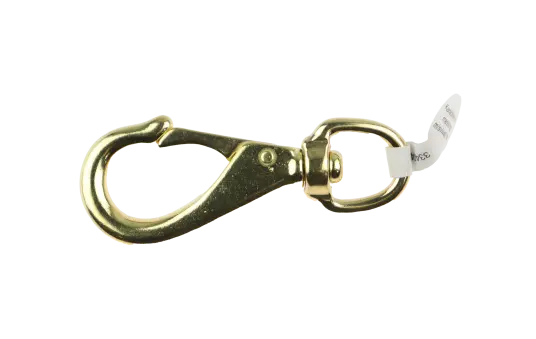 CAL Karabinkrok m/ svivel  Nr.3   Messing   23x123 mm