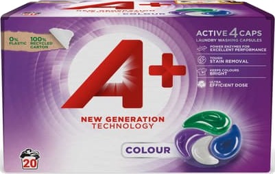 A+ Colour Active 4 rengjøringskapsler 53950 20 pakning