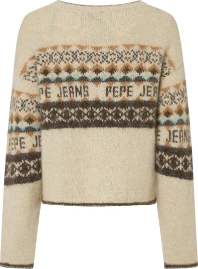 Pepe Jeans Dame Strikkevarer Brun S,