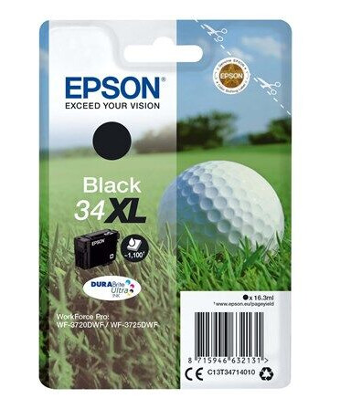 Epson 34XL - XL - sort - original - blækpatron - Blekkpatron Svart