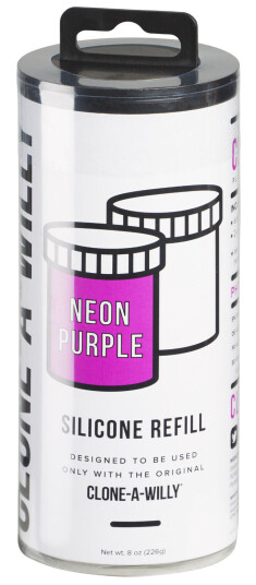 Clone-A-Willy Neon Lilla Silikonrefill       - Lilla