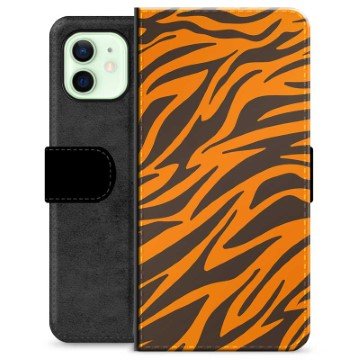 iPhone 12 Premium Lommebok-deksel Tiger