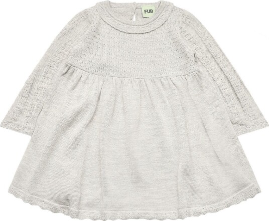 FUB Baby Dress LIGHT GREY MELANGE 74 FUB Baby Dress LIGHT GREY MELANGE 74