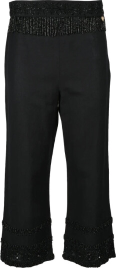 Twinset Dame Bukser Svart S,
