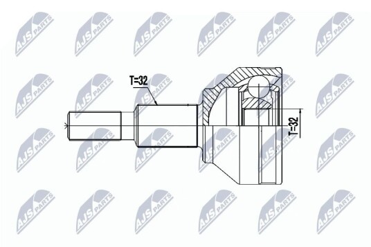 Nty Drivknute drivaksel NTY NPZ CH 029
