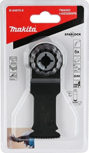 Makita TMA053 Starlock sagblad 32mm BiM, 5-pack Makita TMA053 Starlock sagblad 32mm BiM, 5-pack