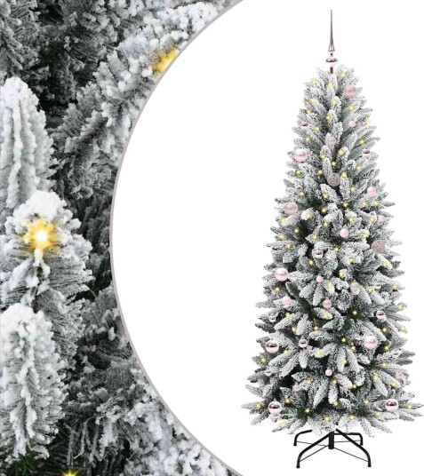  Kunstig juletre Hvit 63 x 63 x 150 cm PVC plast stål og PE
