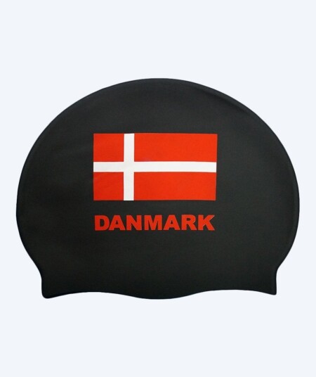 Watery badehette Danmark Svart Svømmehette