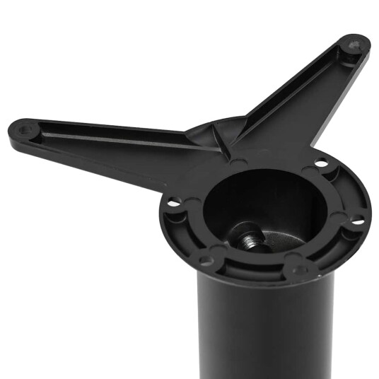 4 Høydejusterbare bordben sort - 1100 mm