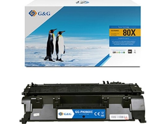 G&G G&G Tonerkompatibel Toner Med Hp Cf280x Nt-Ph280xc Hp 80X Svart 6900S