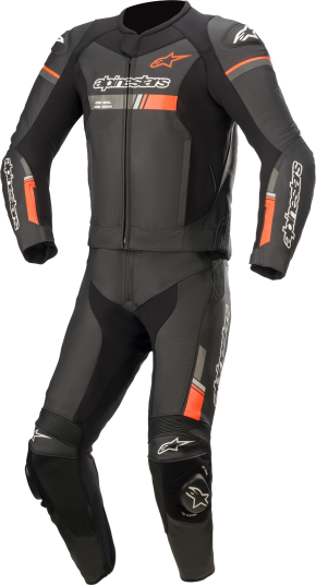 Alpinestars Skinndress GP Force Chaser 2 delt Svart–Rød Fluo