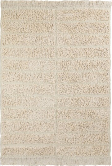 Ryetepper Ikara Natural Cotton Shaggy krem Størrelse: 240 x 340 cm