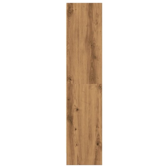 Bokhylle artisan eik 60x24x109 cm konstruert tre