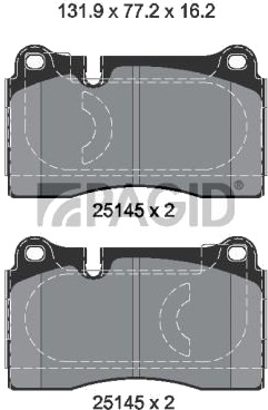 PAGID T2651N Bremseklosser
