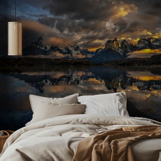 Tapet   Fjellsjø Refleksjon