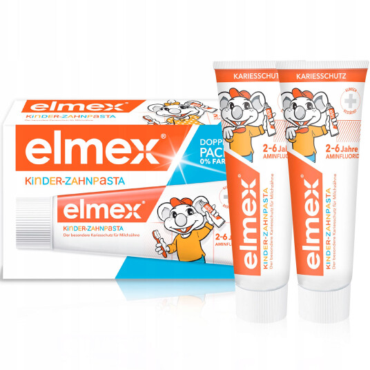 Elmex Barnetannkrem 2 x 50 ml For melketenner 2-6 år
