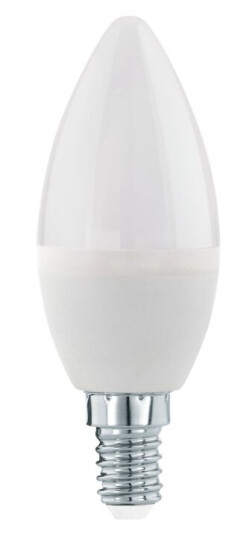 Eglo Led-Lyspære Form: C37 E14 5.5 W Ekvivalent 40 Klasse F Varmt Hvitt Lys 3000 K Opal