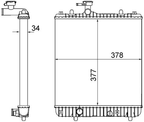 Radiator MAHLE ORIGINAL CR 1495 001S