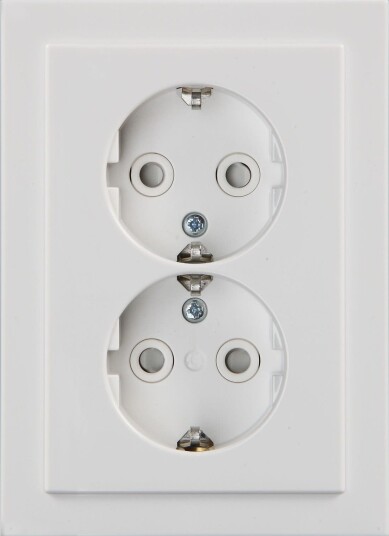 Abb Stikkontakt 2Tka00002007 2-Veis Hvit