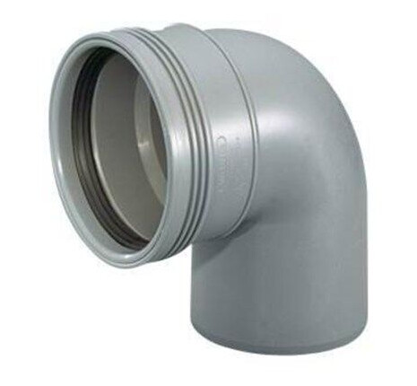 Wavin Wafix pp bend 88.5 x 75 mm grey Wavin Wafix pp bend 88.5 x 75 mm grey