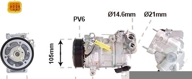 AC kompressor VAN WEZEL 0901K703