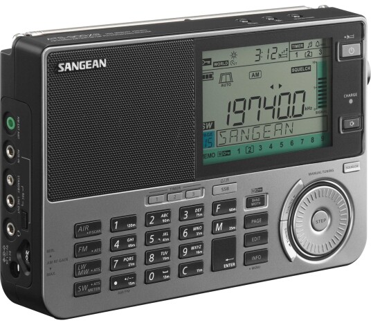 Sangean ATS-909X2 Bærbar Digital Radio med Alarm og Teleskopisk Antenne Grå