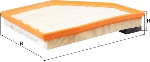 Luftfilter MAHLE ORIGINAL LX 3727/1