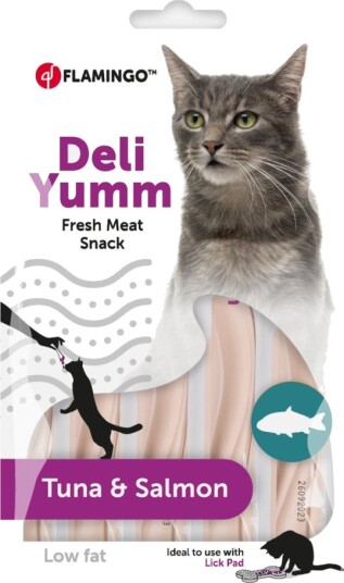 Flamingo Deli Yumm Paste med tunfisk & laks 5 x 14 g