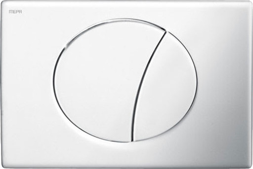 MEPAsun betjeningsplate, 2-delt, matt krom, utenpåliggende matte chrome