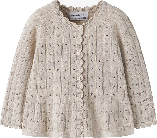 Name it baby - Kardigan Nbfoxenia Ls Knit Card - Beige