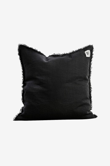 Lovely Linen Putetrekk Misty i vasket lin Svart