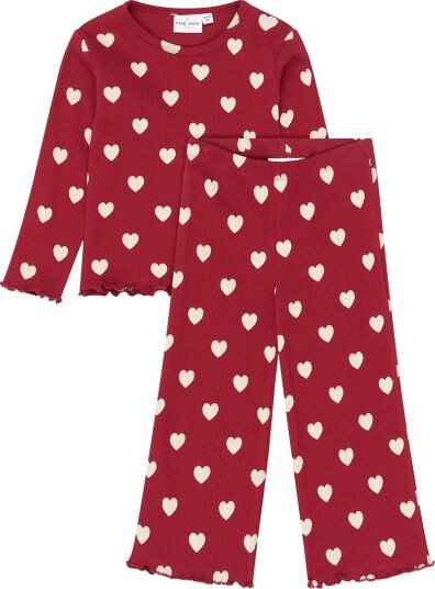 The New Tnstholiday Red Heart Rib Night Set RIO RED AOP TN 98 The New Tnstholiday Red Heart Rib Night Set RIO RED AOP TN 98