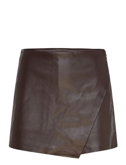 Mango Faux-Leather Culottes - Brown - 36 Mango Faux-Leather Culottes - Brown - 36