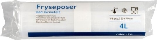 Frysepose Abena Cater Line 4 L Klar Ldpe/Jomfruelig 20X40 Cm 15 Ruller X 44 Stk. Per Rull Frysepose Abena Cater Line 4 L Klar Ldpe/Jomfruelig 20X40 Cm 15 Ruller X 44 Stk. Per Rull