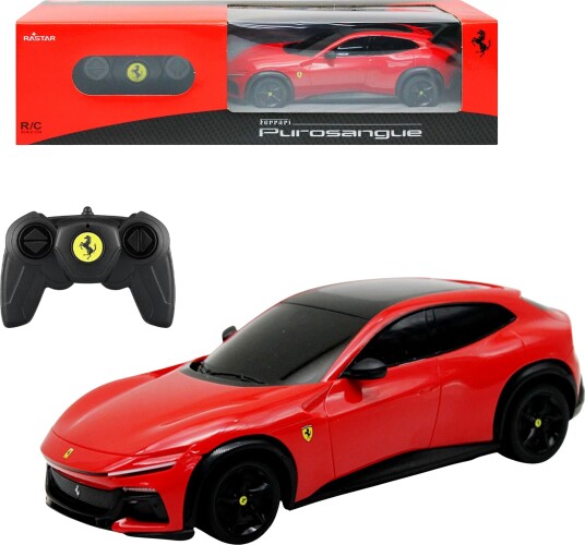 Rastar 1:24 Ferrari Purosangue Radiostyrt Bil Rød med Fjernkontroll