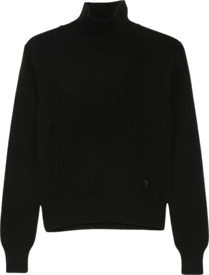 Ami Paris Dame Strikkevarer Svart M, Ami Paris Dame Strikkevarer Svart M,