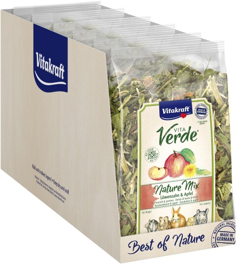 Vitakraft 6 X Nature Mix Dandelion And Apple For Rodents 80G