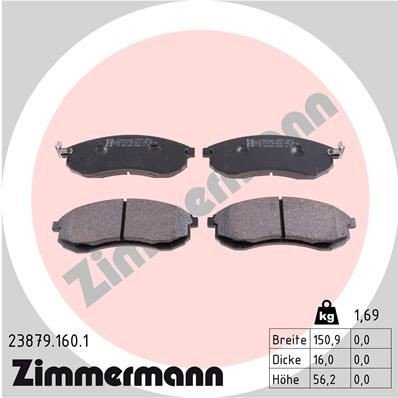 Bremseklosser ZIMMERMANN 23879.160.1 Bremseklosser ZIMMERMANN 23879.160.1