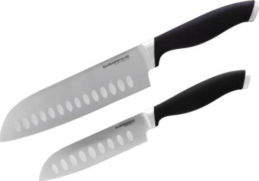 Knivsett Subarashii Santoku kokkekniver 2-pakning