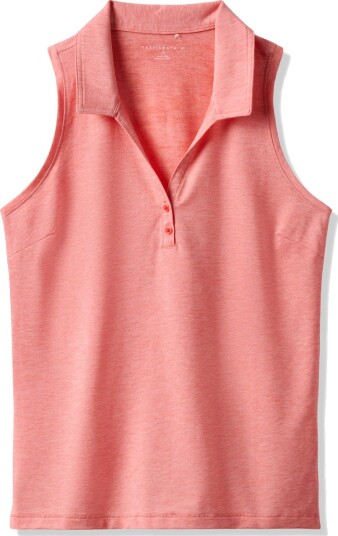 Travis Mathew Featherweight Active Golf pologenser dame Heather Porcelain Ro Small
