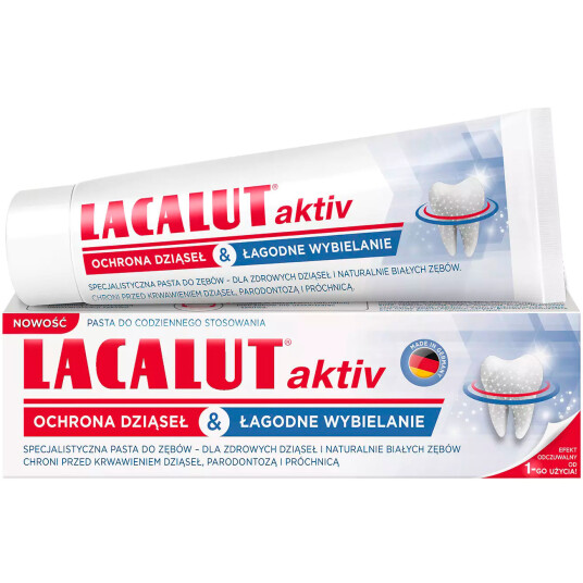 Tandpasta Følsom Tandkød Lacalut Aktiv Gum Protection & Gentle White