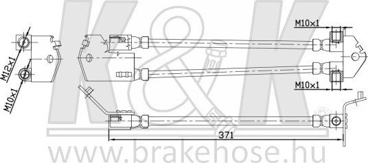 K&K FT2547 Bremseslange