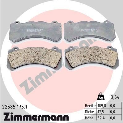Bremseklosser ZIMMERMANN 22585.175.1
