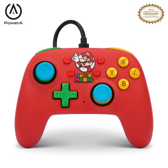 PowerA Nano Wired Controller for Nintendo Switch - Mario Medley PowerA Nano Wired Controller for Nintendo Switch - Mario Medley
