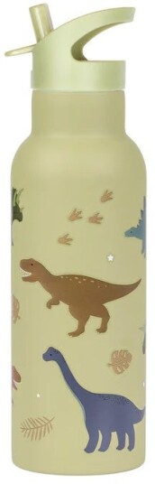 A Little Lovely Company Stainless steel XL Vannflaske Dinosaurs