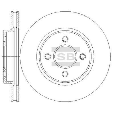 Bremseskive Hi Q SD4253 Bremseskive Hi Q SD4253